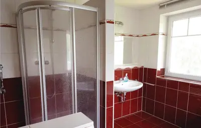 Ein Badezimmer in der Unterkunft Ferienhaus Bauernreihe N