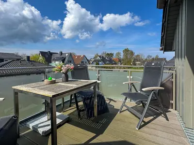 Ein Balkon oder eine Terrasse in der Unterkunft Zeesen Kate