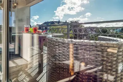 Ein Balkon oder eine Terrasse in der Unterkunft Leuchtfeuer - a62122