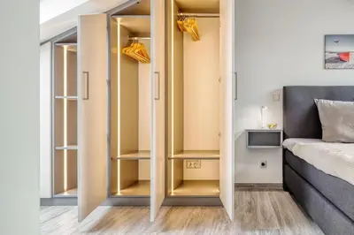 Ein Bett oder Betten in einem Zimmer der Unterkunft Leuchtfeuer - a62122