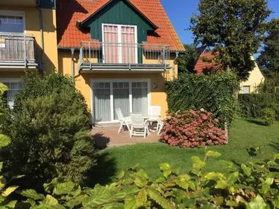 Ein Garten an der Unterkunft Ferienwohnung Baumann Haus Meer