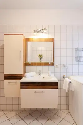 Ein Badezimmer in der Unterkunft Ostseewelle Whg 1