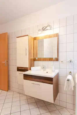 Ein Badezimmer in der Unterkunft Ostseewelle Whg 1