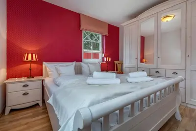 Ein Bett oder Betten in einem Zimmer der Unterkunft Arielle Nr. 1