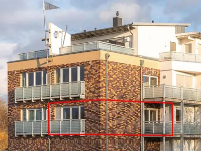 Das Gebäude in dem sich die Ferienwohnung befindet