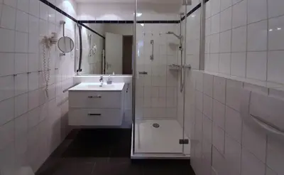 Ein Badezimmer in der Unterkunft Apartment 208 - Ostseeblick - a21142