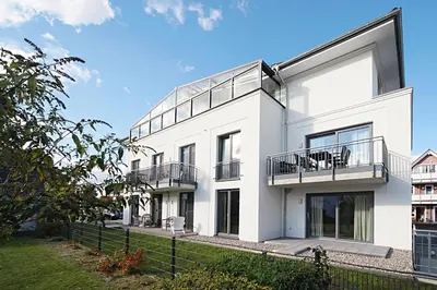 Das Gebäude in dem sich die Ferienwohnung befindet