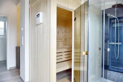 Ein Badezimmer in der Unterkunft Haus Seevogel - Suite Kranich - a57544