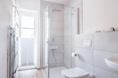Ein Badezimmer in der Unterkunft Ostseehaus Ostseehaus 5