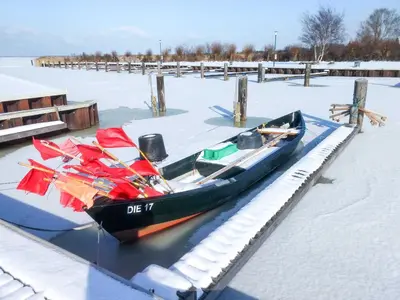 Ferienhaus Bodden im Winter