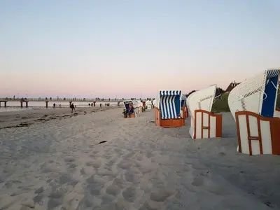 Ein Strand an oder in der Nähe der Ferienwohnung