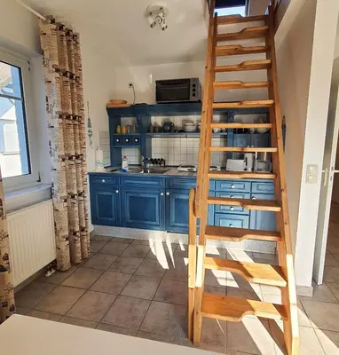 Küche/Küchenzeile in der Unterkunft Darßer Weg 32a 