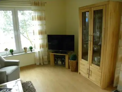 TV/Unterhaltungsangebot in der Unterkunft Wohnung 6 im EG Haus Stranddistel, komfortable Ferienwohnung fur 4 Personen in Zingst
