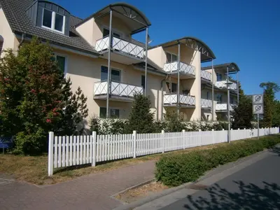 Das Gebäude in dem sich die Ferienwohnung befindet