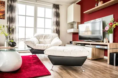 TV/Unterhaltungsangebot in der Unterkunft Haus Rose, Luxus-Ferienhaus in Fuhlendorf fur 4 Personen