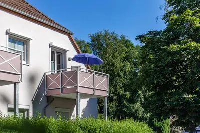 Das Gebäude in dem sich die Ferienwohnung befindet