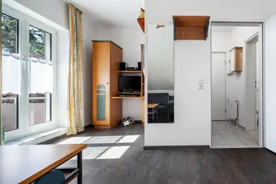 Küche/Küchenzeile in der Unterkunft Ferienwohnung 