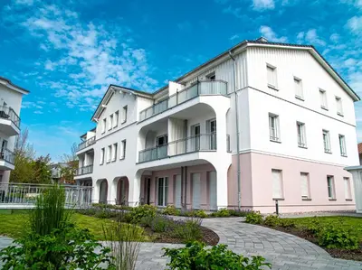 Das Gebäude in dem sich die Ferienwohnung befindet
