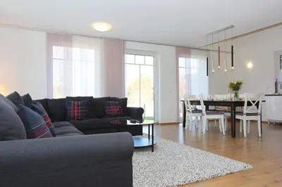 Ein Sitzbereich in der Unterkunft Ferienhaus 3f