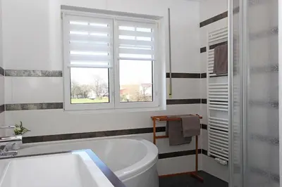 Ein Badezimmer in der Unterkunft Ferienhaus 3f