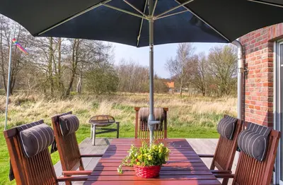 Ein Garten an der Unterkunft Ferienhaus 3f