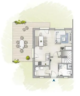 Grundriss der Unterkunft Ferienhaus Meeresschatz