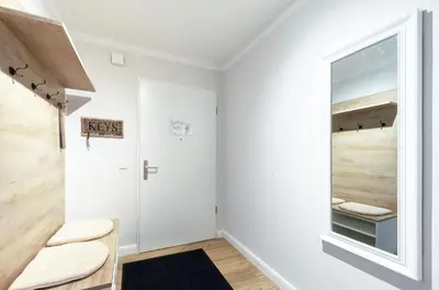 Ein Badezimmer in der Unterkunft 5-Sterne-Apartment Strandläufer an der Seebrücke