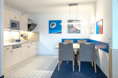 Küche/Küchenzeile in der Unterkunft Meeresbrise im Ostseeheilbad Zingst
