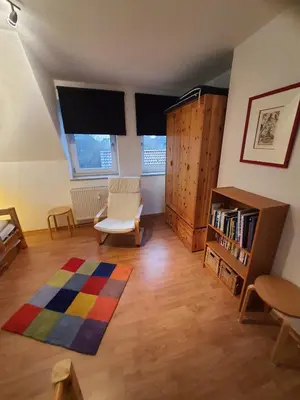 Ein Sitzbereich in der Unterkunft Friedensstraße 41 Wohng 12