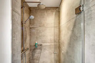 Ein Badezimmer in der Unterkunft Rosenberg 13 Wohnung 1d DG re