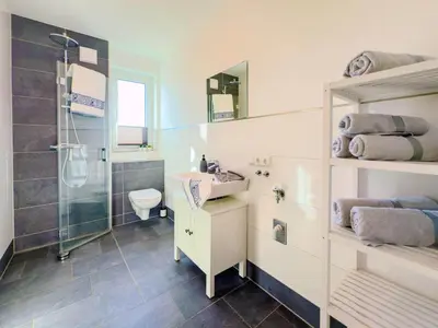 Ein Badezimmer in der Unterkunft Frau Zander