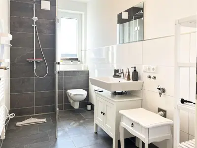 Ein Badezimmer in der Unterkunft Frau Zander