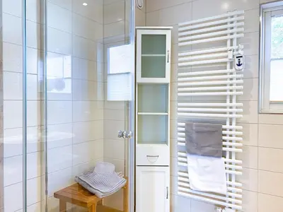 Ein Badezimmer in der Unterkunft In den Wiesen App 3