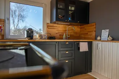 Küche/Küchenzeile in der Unterkunft Tiny House Hygge