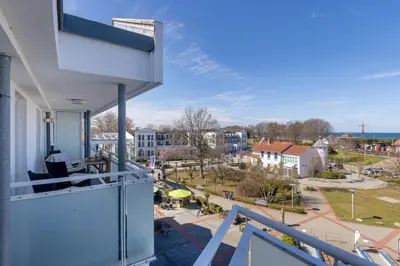 Ein Balkon oder eine Terrasse in der Unterkunft Suite Meer & mehr