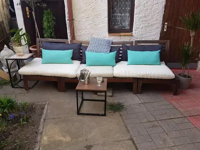 Ein Sitzbereich in der Unterkunft Barth - Tor zum Darß-Zingst FeWo GBO 2