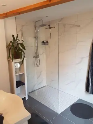 Ein Badezimmer in der Unterkunft Barth - Tor zum Darß-Zingst FeWo GBO 2