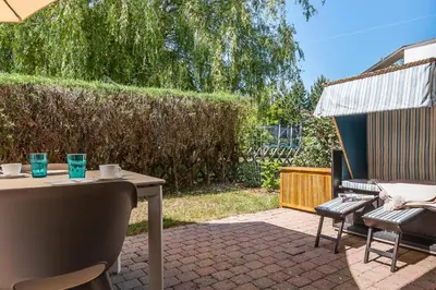 Ein Garten an der Unterkunft An de Dün
