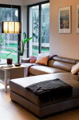 Ein Sitzbereich in der Unterkunft Rittersporn - Sauna, Kamin & Terrasse