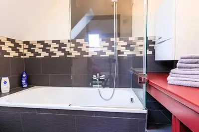 Ein Badezimmer in der Unterkunft Akelei - Sauna, Kamin & Balkon