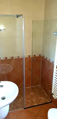 Ein Badezimmer in der Unterkunft Haus Lenelies