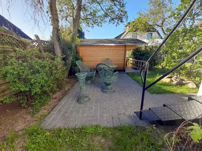 Ein Garten an der Unterkunft Ferienwohnung Seekiste
