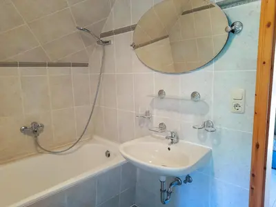 Ein Badezimmer in der Unterkunft Ferienwohnung Seekiste