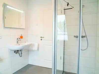Ein Badezimmer in der Unterkunft 