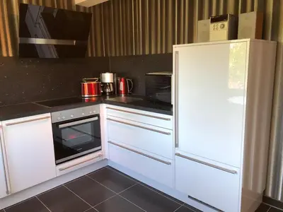Küche/Küchenzeile in der Unterkunft Ferienwohnung OstseeStrandLäufer 2