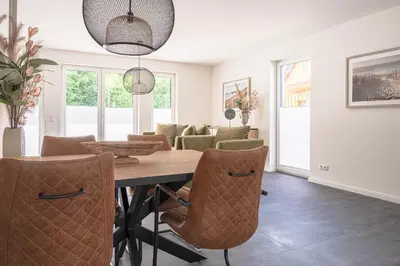 Ein Sitzbereich in der Unterkunft Parkblick Parkblick 2