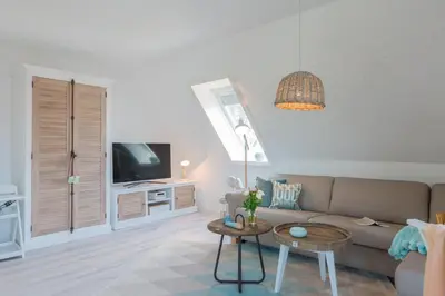 TV/Unterhaltungsangebot in der Unterkunft Ferienwohnungen Haus am Strand