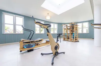 Das Fitnesscenter und/oder die Fitnesseinrichtungen in der Unterkunft Sonnenblume
