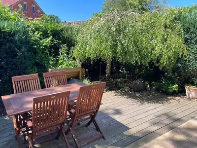 Ein Garten an der Unterkunft Ferienhaus Prerow