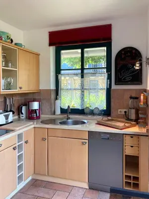 Küche/Küchenzeile in der Unterkunft Ferienhaus Prerow